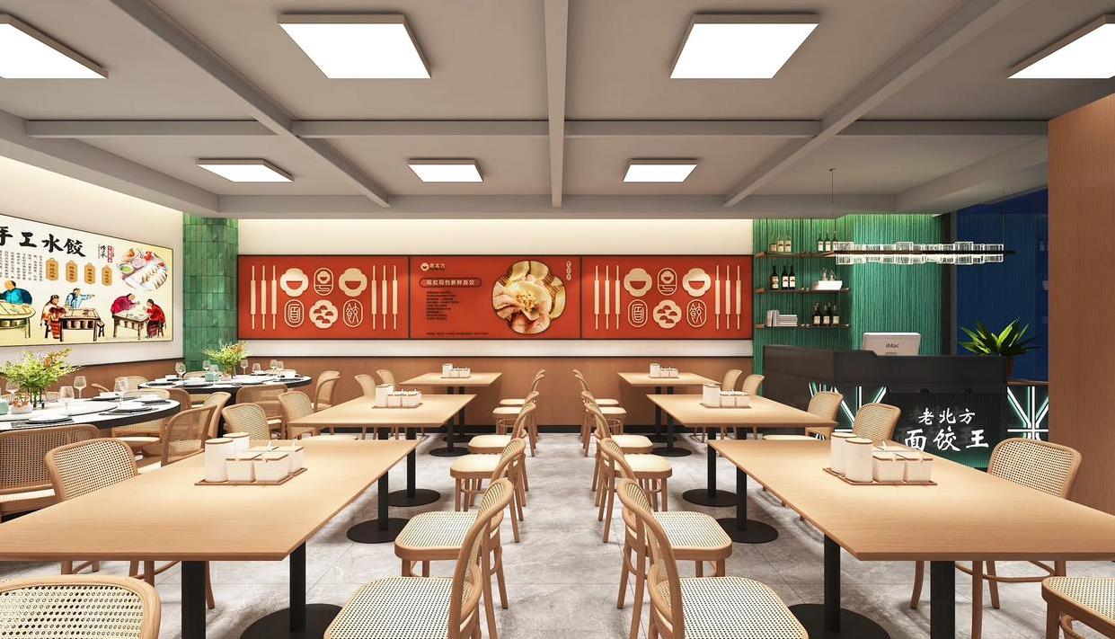 現(xiàn)代簡(jiǎn)約風(fēng)格餐飲店設(shè)計(jì)效果圖案例